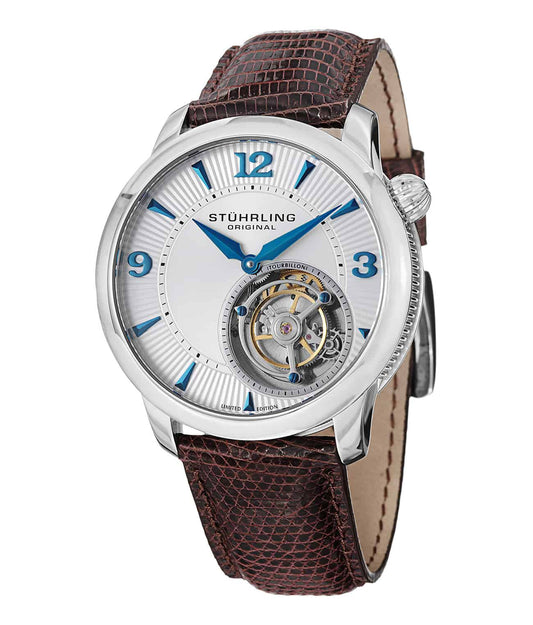Silver Dial / Silver Case / Brown Band