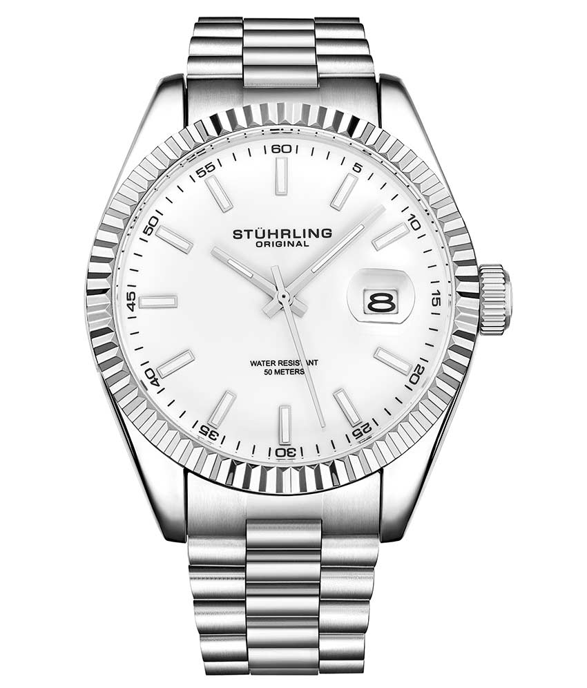 White Dial / Silver Case / Silver Band