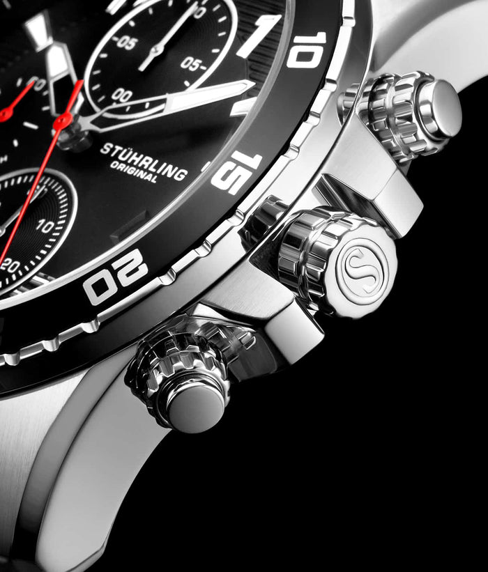 Black Dial / Silver Case / Silver Band