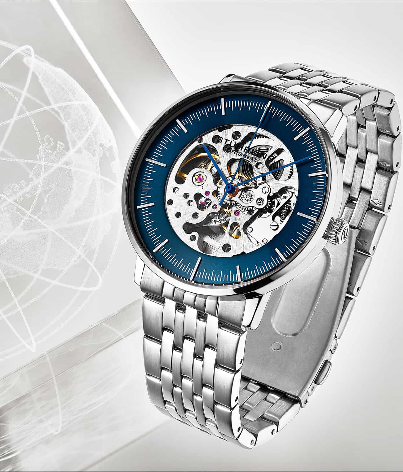 Blue Dial / Silver Case / Silver Band