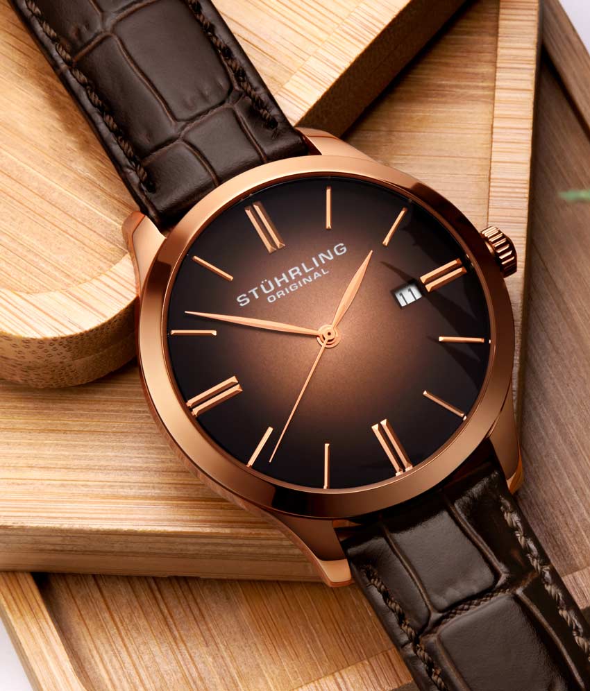 Rose Dial / Rose Case / Brown Band