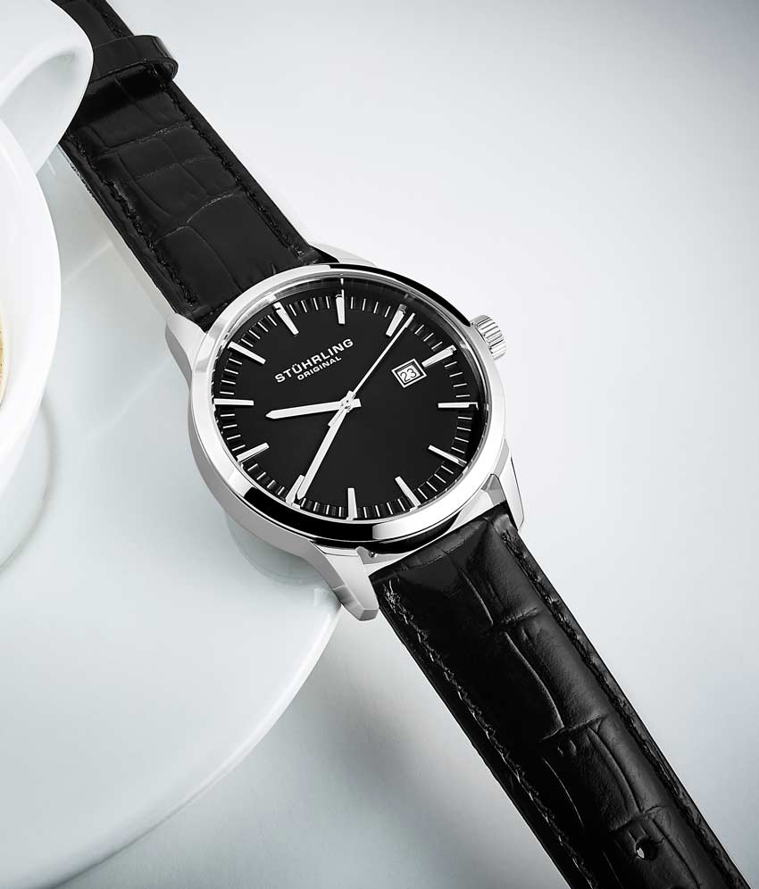 Black Dial / Silver Case / Black Band