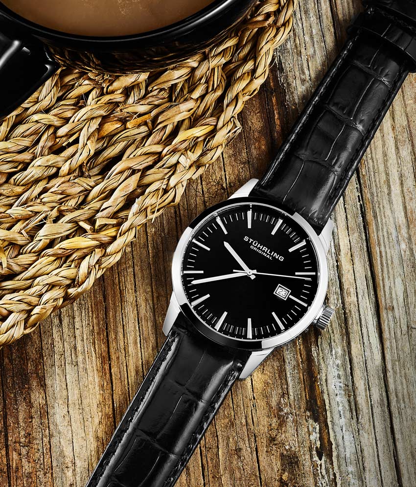 Black Dial / Silver Case / Black Band