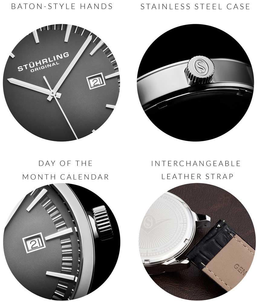 Grey Dial / Silver Case / Black Band