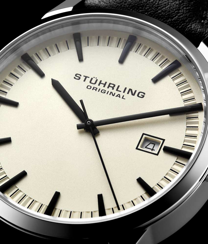 Ivory Dial / Silver Case / Black Band
