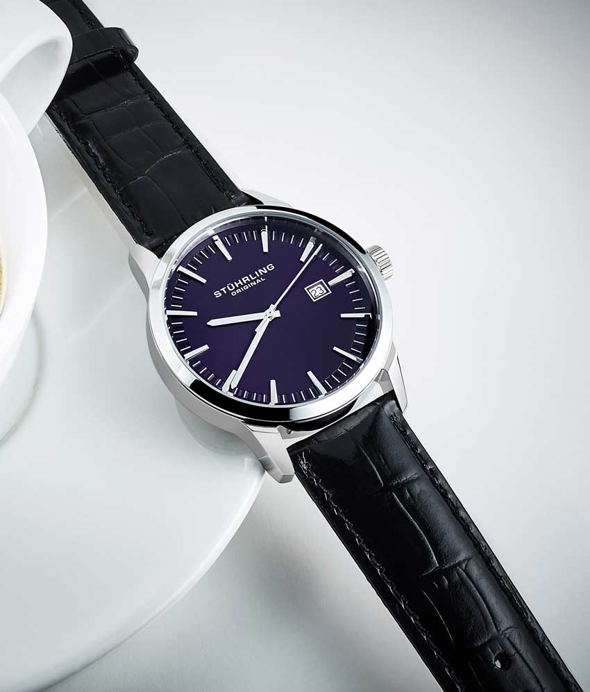 Blue Dial / Silver Case / Black Band