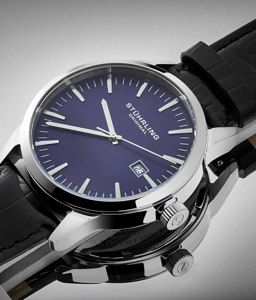 Blue Dial / Silver Case / Black Band