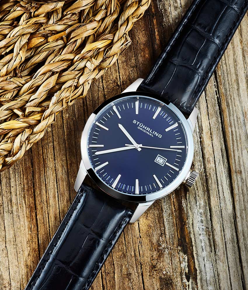 Blue Dial / Silver Case / Black Band