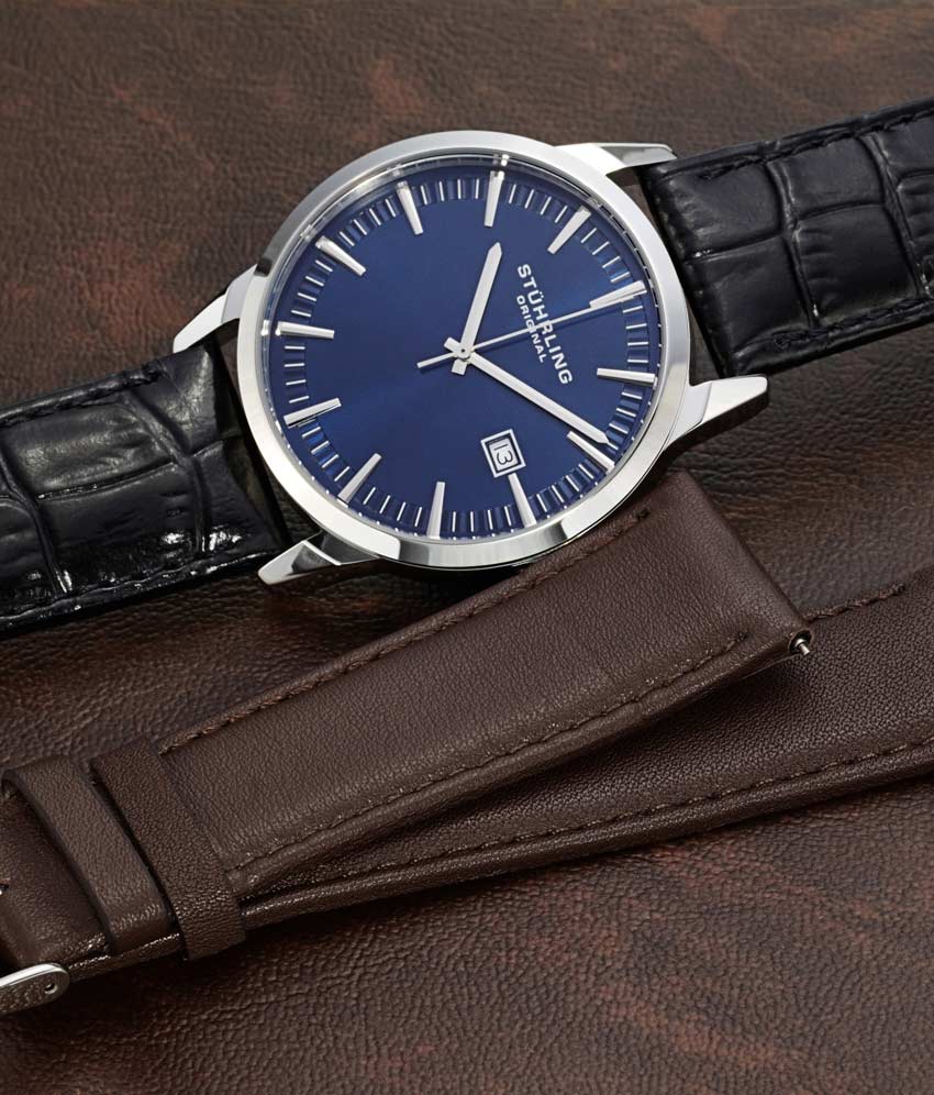 Blue Dial / Silver Case / Black Band