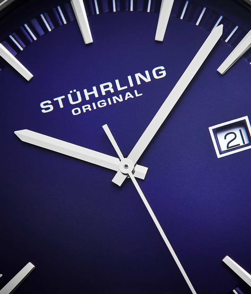 Blue Dial / Silver Case / Black Band