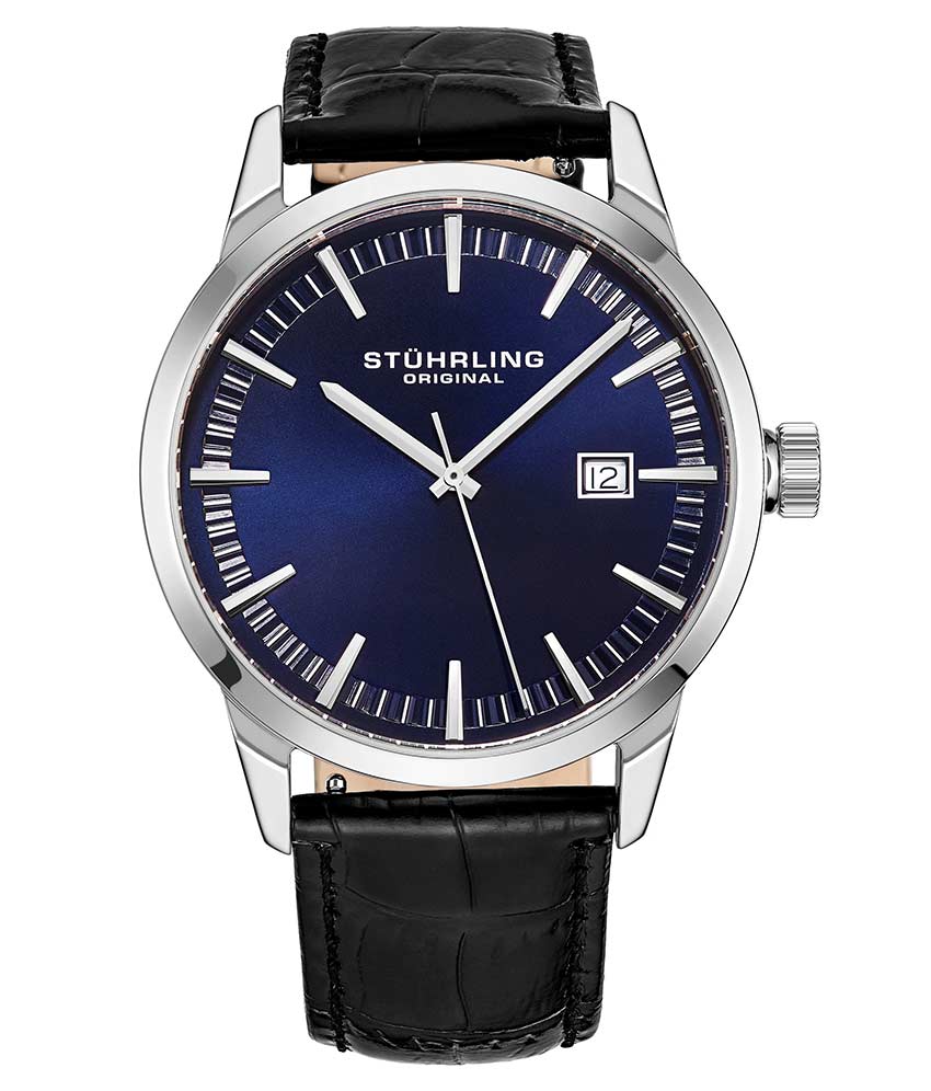 Blue Dial / Silver Case / Black Band