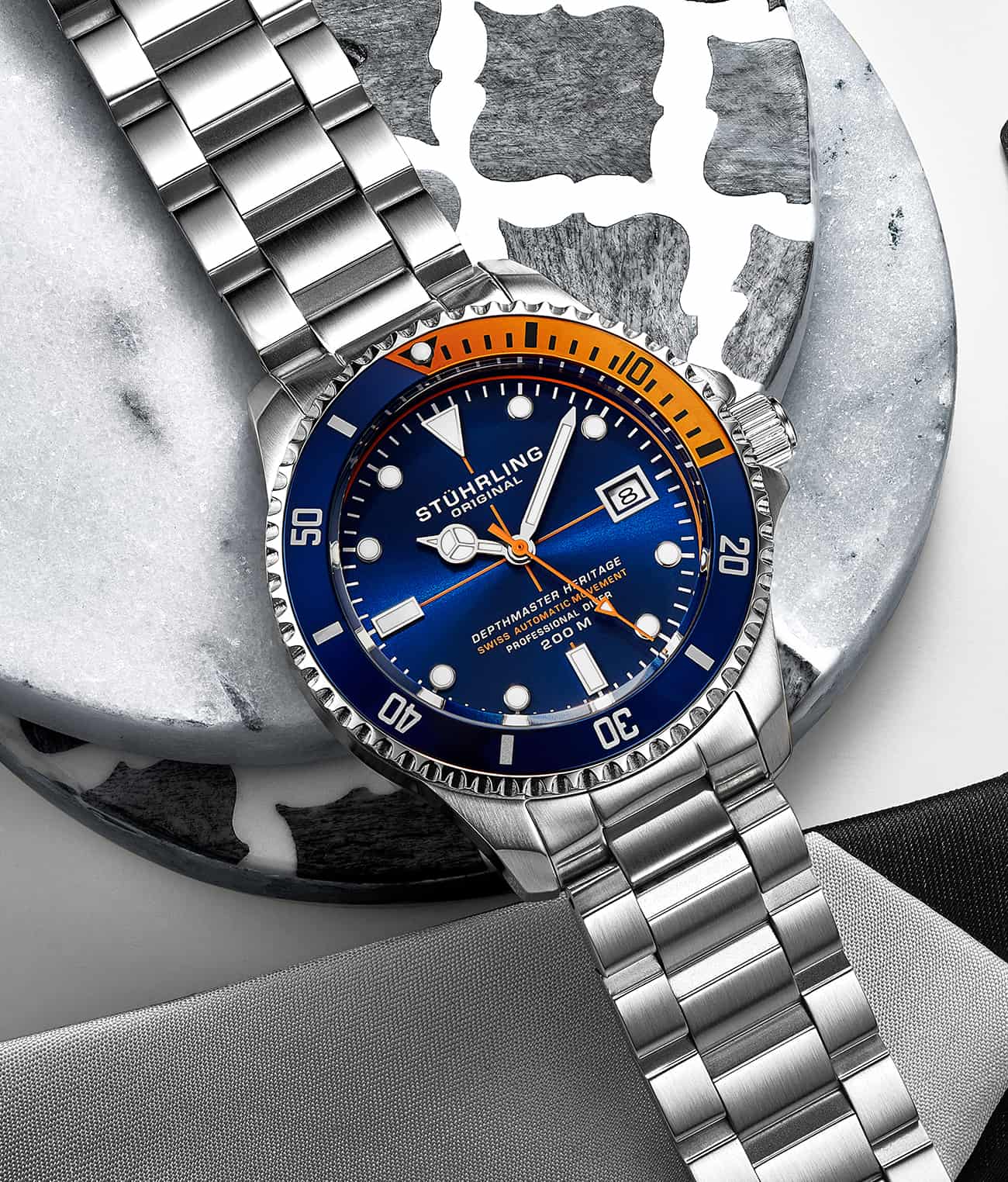 Blue Dial / Silver Case / Silver Band