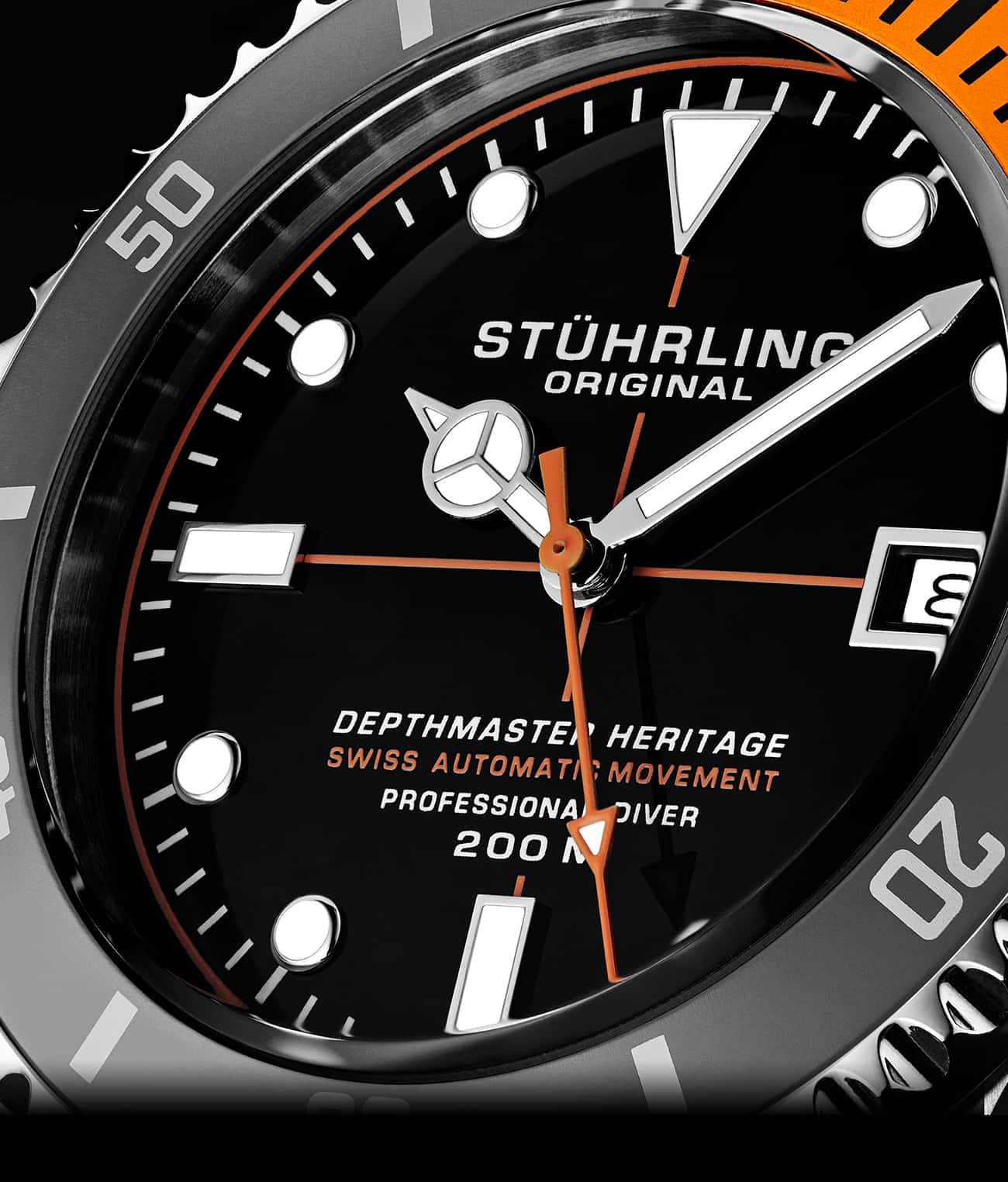 Black Dial / Silver Case / Silver Band