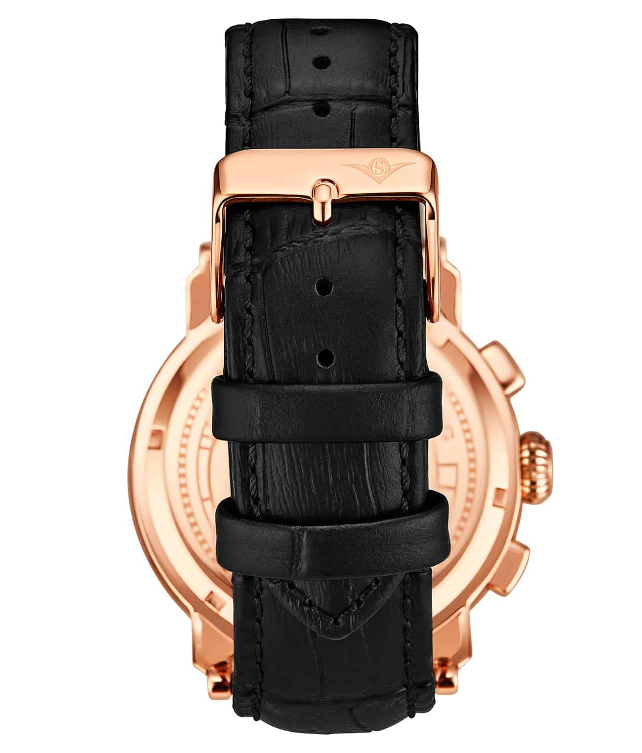 Silver Dial / Gold Case / Black Band