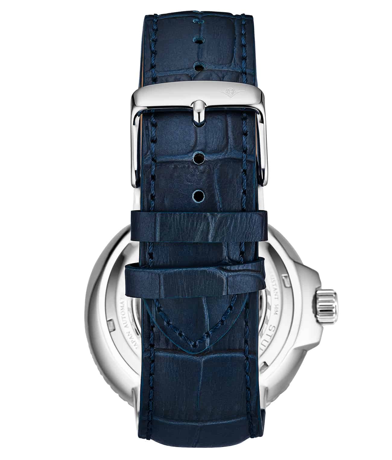 Silver Dial / Silver Case / Blue Band