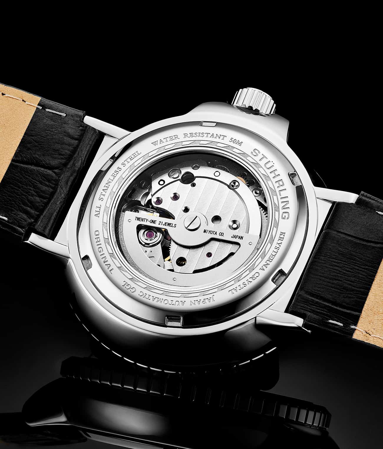 Black Dial / Silver Case / Black Band
