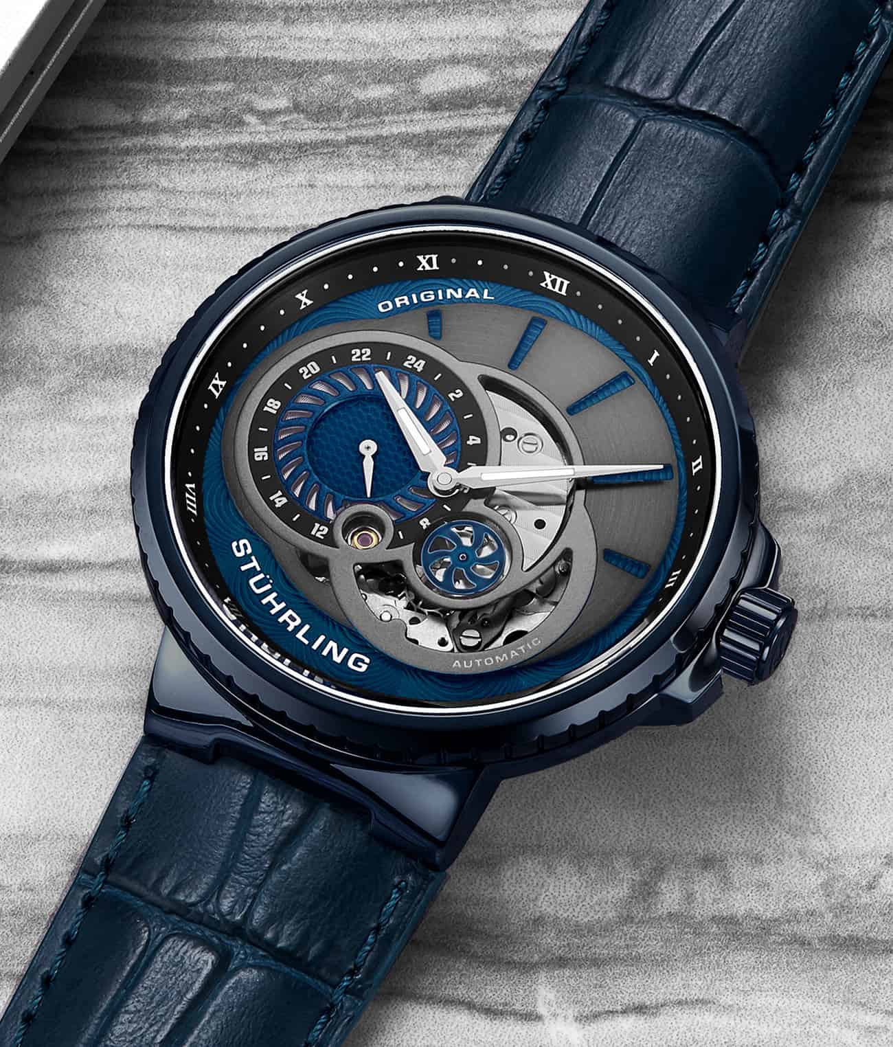 Grey Dial / Blue Case / Blue Band
