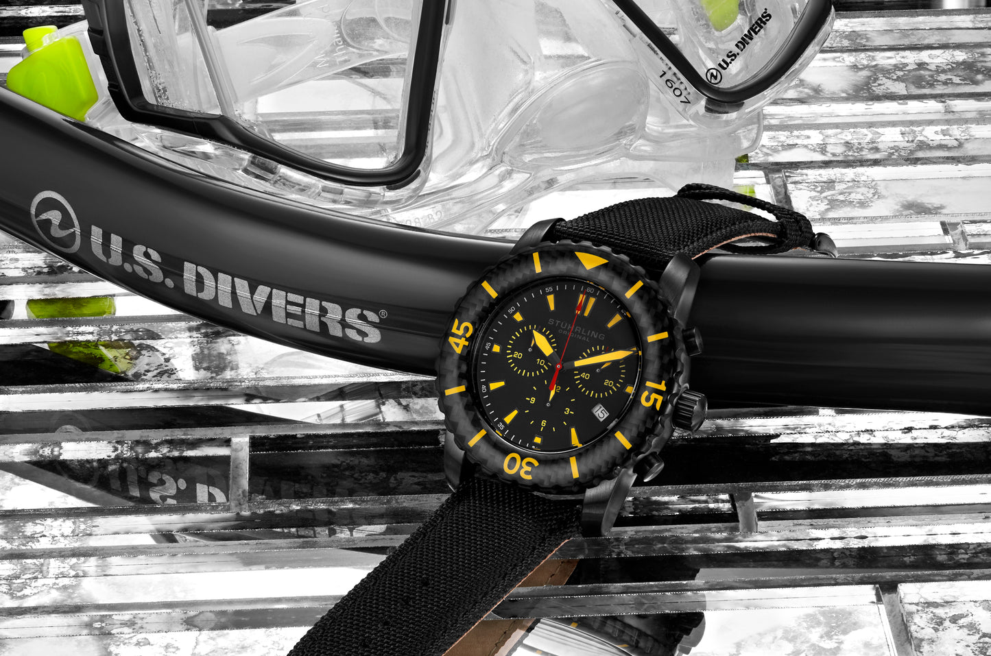 2003.03 (Reloj Stürling para Hombre Cuarzo Aquadiver Diver 2003) (4597896609929)