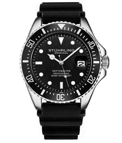  Black Dial / Silver Case / Black Band