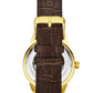  White Dial / Gold Case / Brown Band
