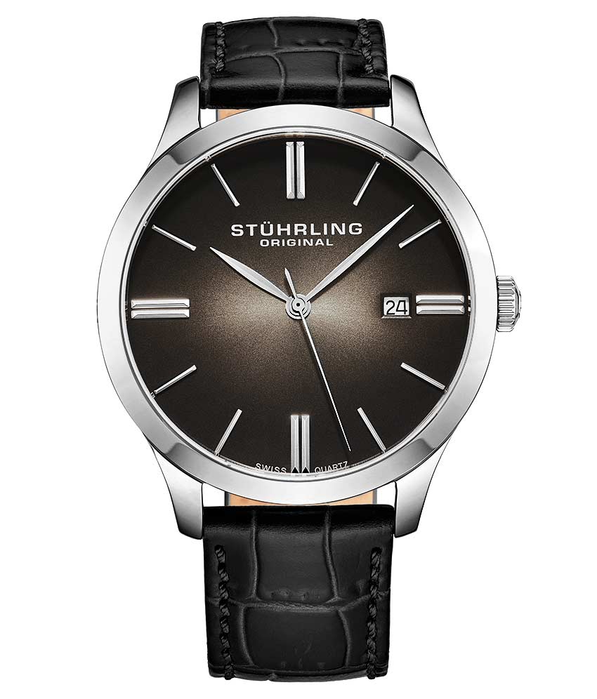  Black Dial / Silver Case / Black Band