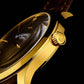  Rose Dial / Gold Case / Brown Band