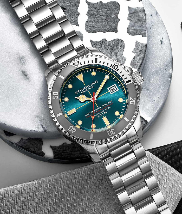 Depthmaster Heritage 883h Stuhrling Deep Master Depthmaster