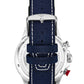 Blue Dial / Silver Case / Blue Leather Strap Silver Tang Buckle