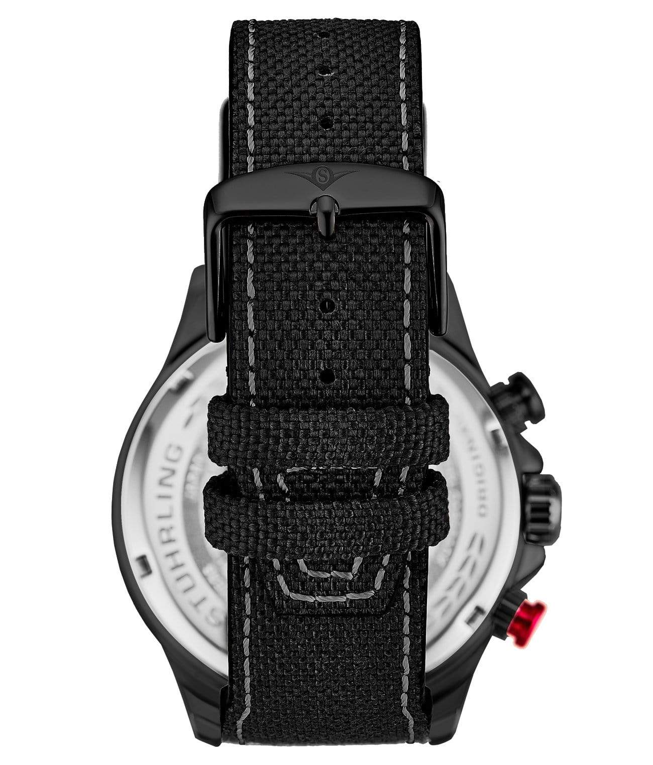 Black Dial / Black Case / Black Leather Strap Black Tang Buckle