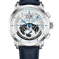  Silver Dial / Silver Case / Blue Band
