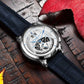  Silver Dial / Silver Case / Blue Band