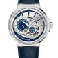  Silver Dial / Silver Case / Blue Band